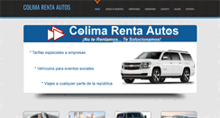 Desktop Screenshot of colimarentaautos.com